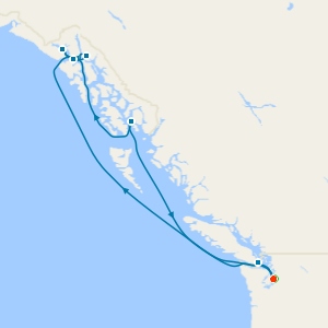 Alaska with Glacier Bay from Seattle with Stay