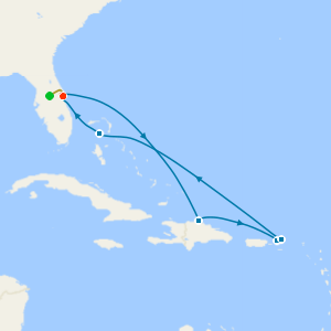 7nt Disney Hotel Stay with Caribbean & Great Stirrup Cay