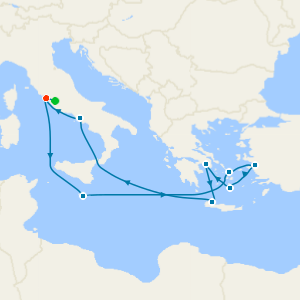 Greece, Italy & Malta from Rome with Stay