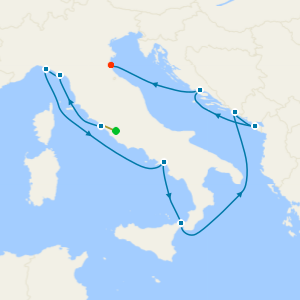 Best of Italy & Croatia from Rome with Stay