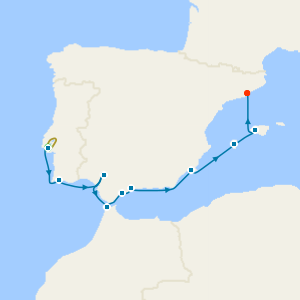 Mediterranean Odyssey: Lisbon to Barcelona with Luxury Stay