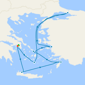 Greek Isle Days & Istanbul Nights from Athens with Stay