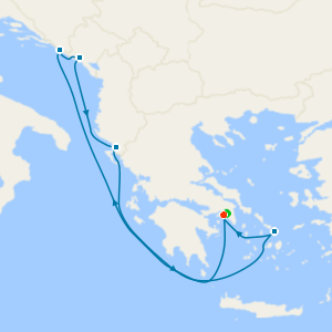 Croatia, Montenegro, Greece & Albania from Athens with Stay