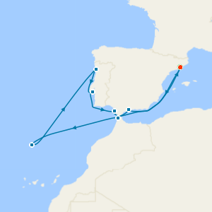 Spain, Portugal & Morocco from Barcelona with Stay