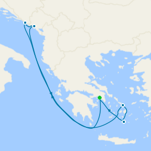 Best of Greece and Croatia cruise from Piraeus (Athens)