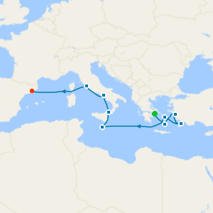 Greece, Italy & Malta from Athens