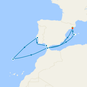 Spain, Portugal & Morocco from Barcelona with Stay