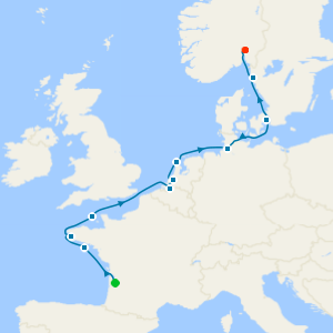 Northern Europe & the Kiel Canal from Bordeaux