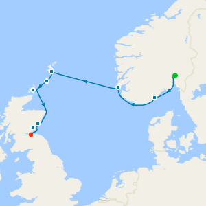 Norway & the British Isles from Oslo