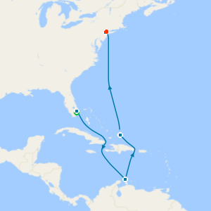 Aruba & Grand Turk with Miami Beach and New York Stays