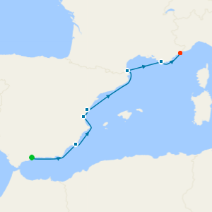 Southern Spain & the French Riviera from Malaga