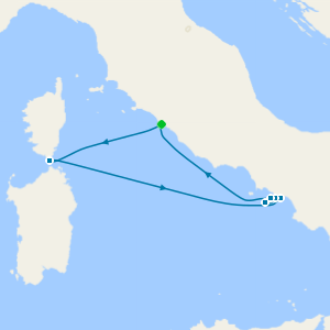 Corsica & the Amalfi Coast - Rome (Civitavecchia) R/Trip