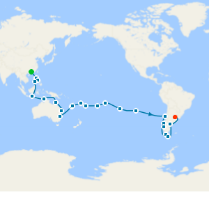 Hong Kong to Buenos Aires