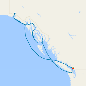 Alaska with Hubbard Glacier from Vancouver with Stay