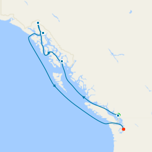 Alaska with Dawes Glacier from Vancouver with Stay