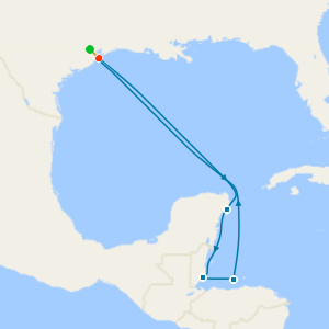 Caribbean, Harvest Caye, Cozumel & Roatan with 1nt Houston Stay