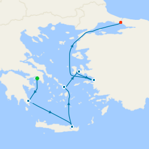 Crete, Mykonos & Ephesus from Athens (Piraeus)