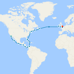 Grand Voyage from San Diego to London Tilbury with Stay