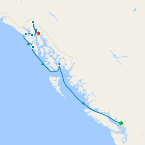Alaska Inside Passage & Glacier Bay from Vancouver