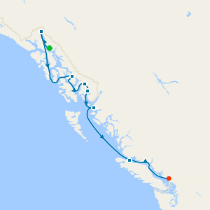 Alaska Fjords, Canadian Inside Passage & Glacier Bay from Juneau