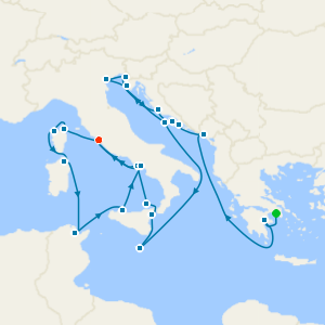 Mediterranean Mosaic: Croatia, Corsica & Italy from Athens