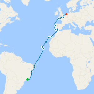 South America, Canary Islands, Spain & France