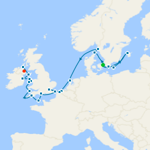Copenhagen to Belfast