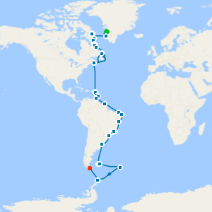 Labrador Coast, Caribbean, South America & Scotia Arc