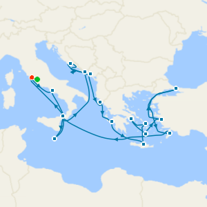 The Best Of The Mediterranean from Rome with 1nt Stay