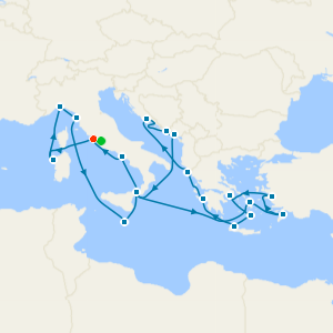 The Best Of The Mediterranean from Rome with 1nt Stay