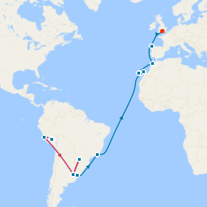 Machu Picchu, Iguazu Falls & South American Passage from Buenos Aires to Southampton