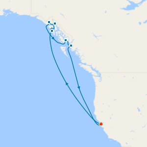 Alaska & Inside Passage from San Francisco with Stay