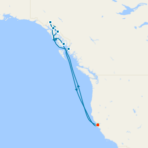 Alaska & Inside Passage from San Francisco with Stay