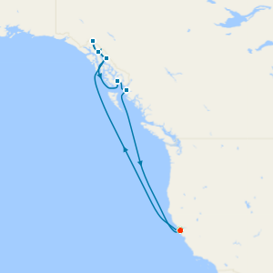 Alaska & Inside Passage from San Francisco with Stay
