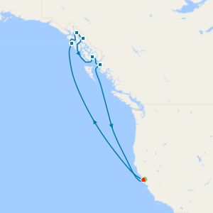 Alaska & Inside Passage from San Francisco with Stay