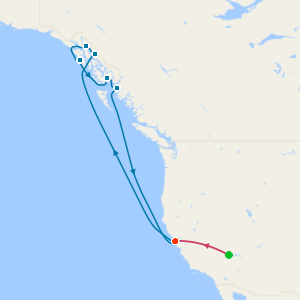 Las Vegas, Alaska & Inside Passage from San Francisco with Stays