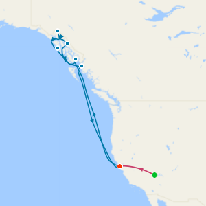 Las Vegas, Alaska & Inside Passage from San Francisco with Stays
