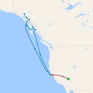 Las Vegas, Alaska & Inside Passage from San Francisco with Stays