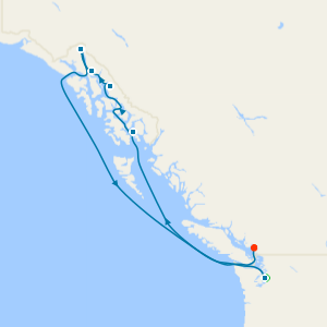 Inside Passage from Seattle to Vancouver with Stay