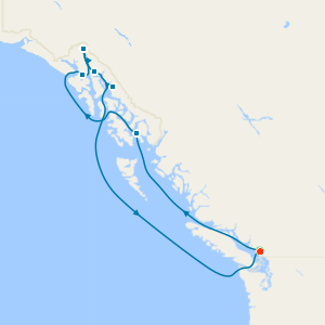 Alaska & Inside Passage from Vancouver with Stay
