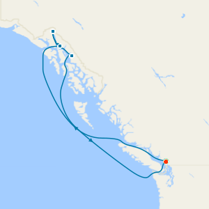 Alaska & Inside Passage from Vancouver with Stay