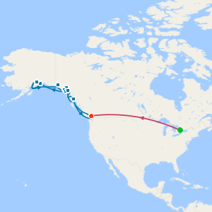 Toronto, Niagara Falls & Voyage of the Glaciers Grand Adventure from Vancouver with Stays