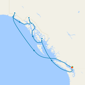 Alaska & Inside Passage from Vancouver with Stay