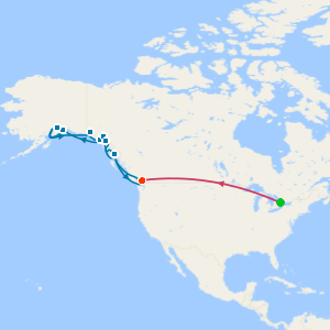 Toronto, Niagara Falls & Voyage of the Glaciers Grand Adventure from Vancouver with Stays