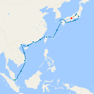 Japan's Snow Monkeys, Mt. Fuji, Temples, Neon Lights & Bullet Trains fr. Singapore