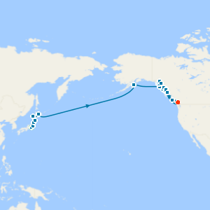 Tokyo, Mt. Fuji & Pacific Crossing to Alaska, Glacier Bay to Vancouver