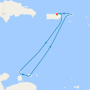 Caribbean Roundtrip from San Juan with Stay