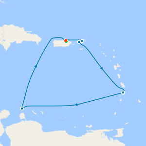 Caribbean Roundtrip from San Juan with Stay