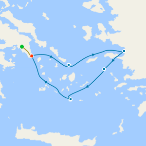 Iconic Greek Islands from Athens with Stay