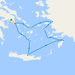 Iconic Greek Islands from Athens with Stay